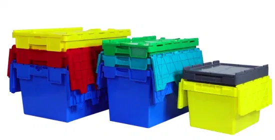 Contenedor de plástico de almacenamiento apilable de almacén para la industria farmacéutica logística al por mayor y al por menor