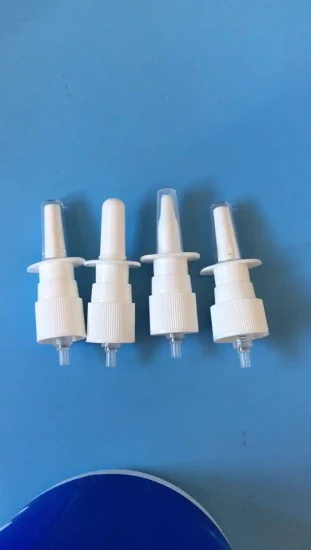 Bomba de pulverización nasal, pulverizador de niebla nasal para embalaje farmacéutico, dosis medida de 50mcl y 100mcl